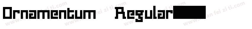 Ornamentum Regular字体转换
